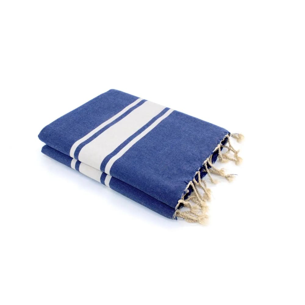 Fouta xxl coton 200x200 bleu grec