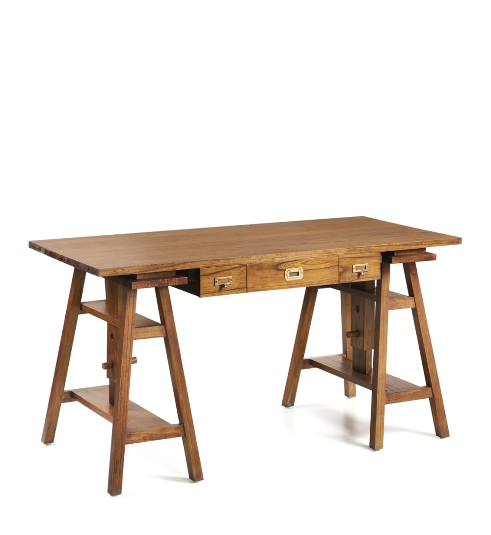 bureau réglable en bois