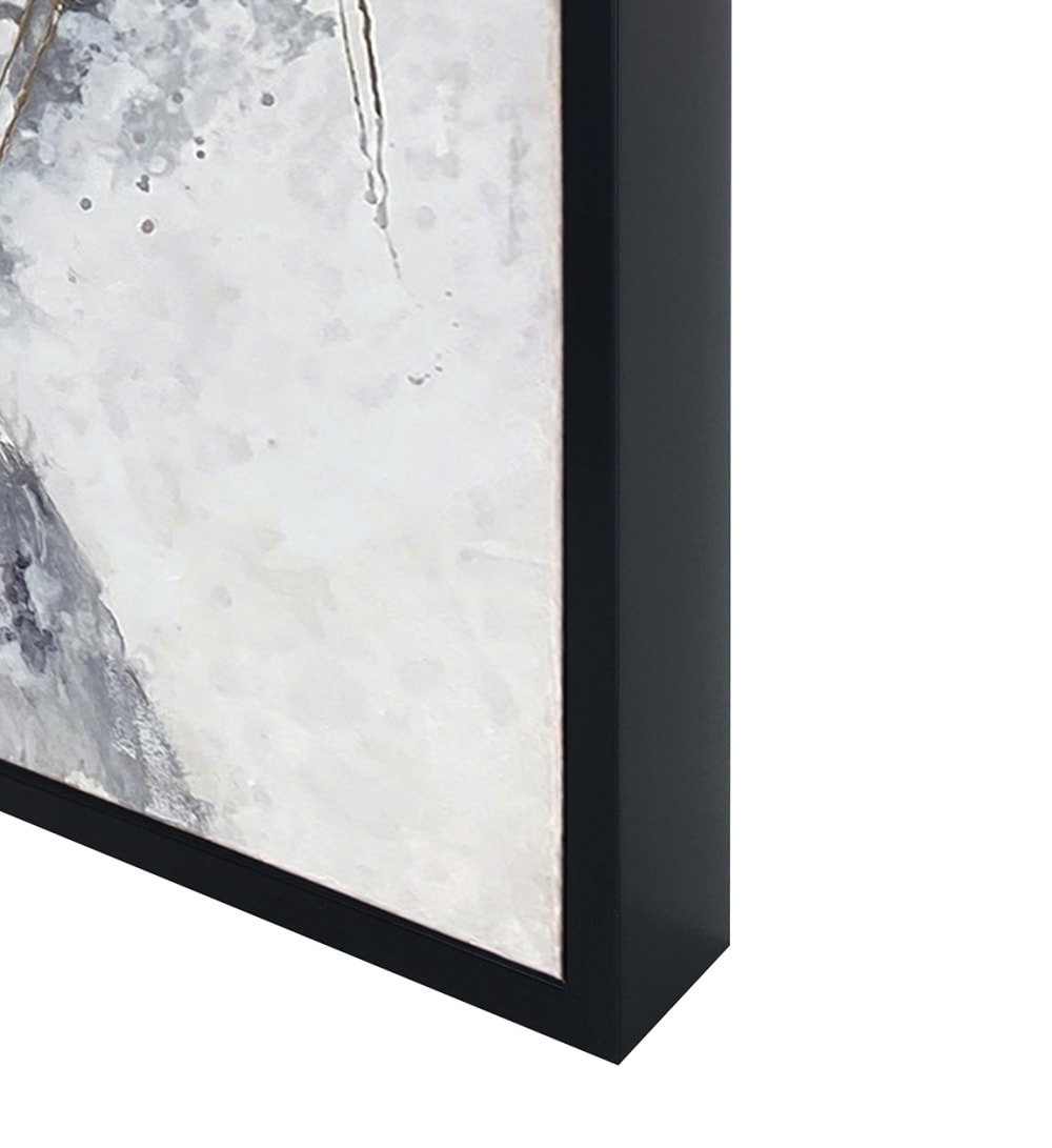 Tableau à l'huile en bois grise, 180x120 cm - Maisons du Monde