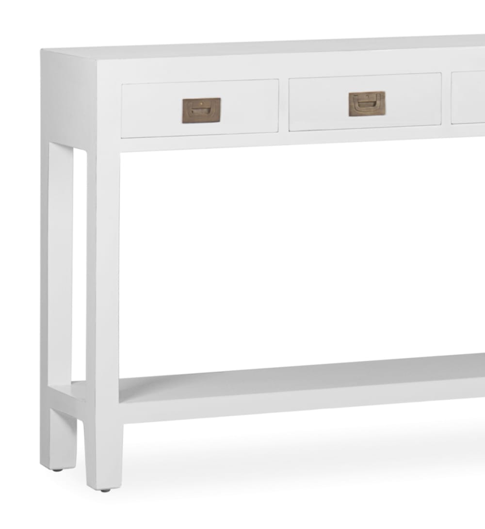 Konsole aus Holz, L 110 cm, weiß - Maisons Du Monde