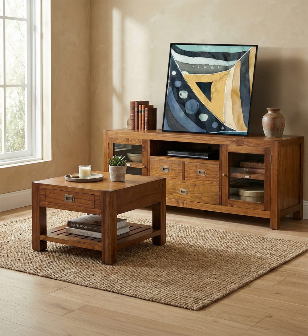 Couchtisch aus Holz, L 60 cm, braun - Maisons Du Monde