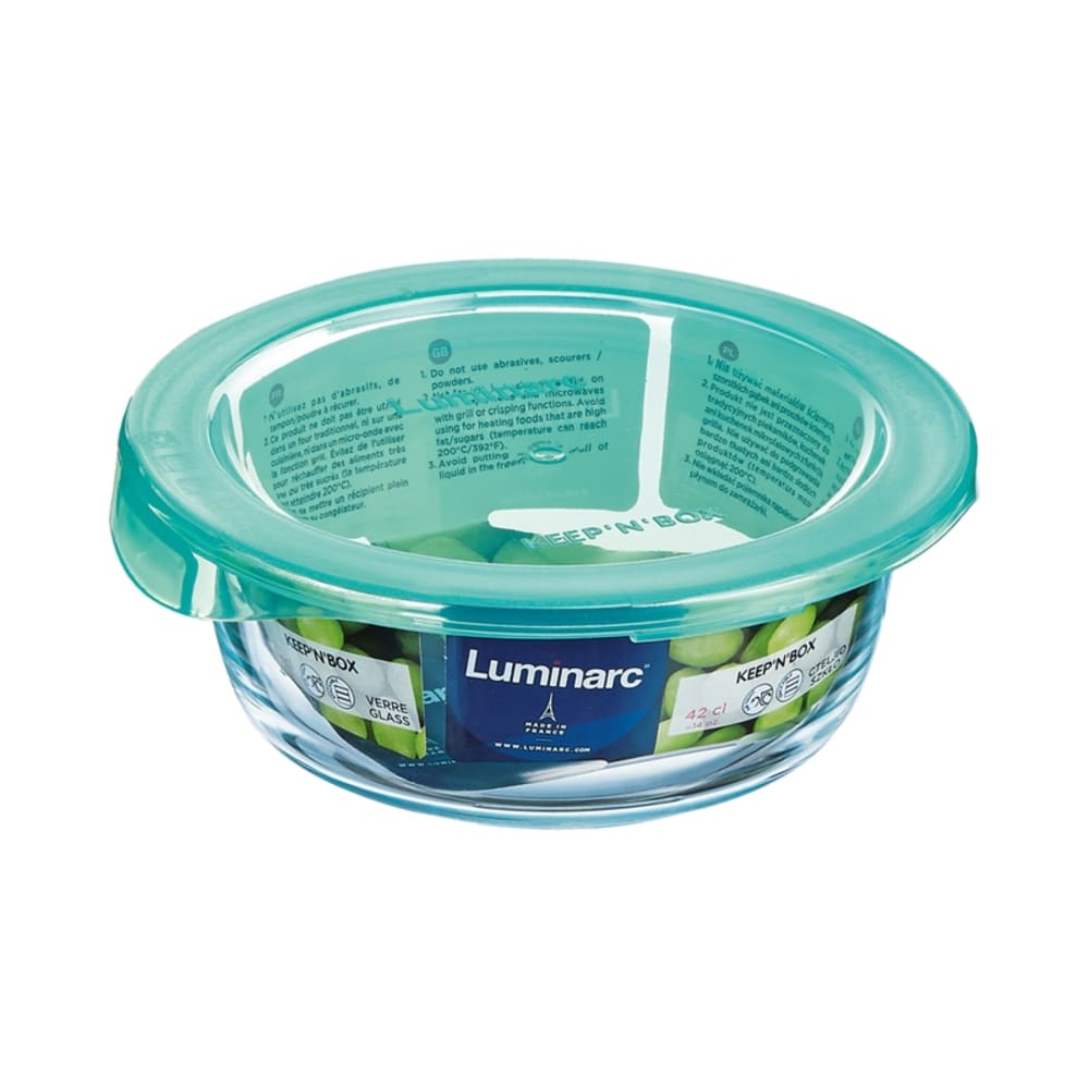 Luminarc Petite boite de conservation ronde + couvercle lagoon 42cl Transparent Verre