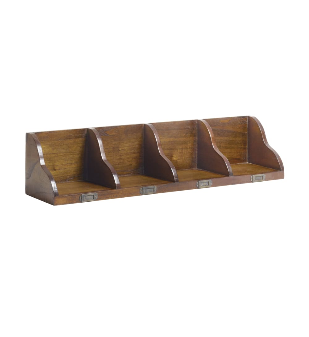 Étagère en bois marron