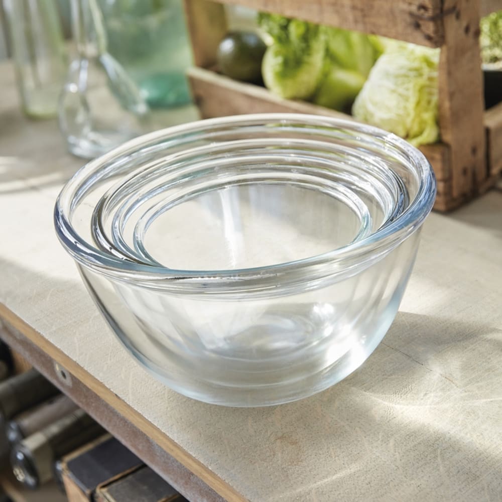 Saladier en verre empilable 18cm - Maisons du Monde