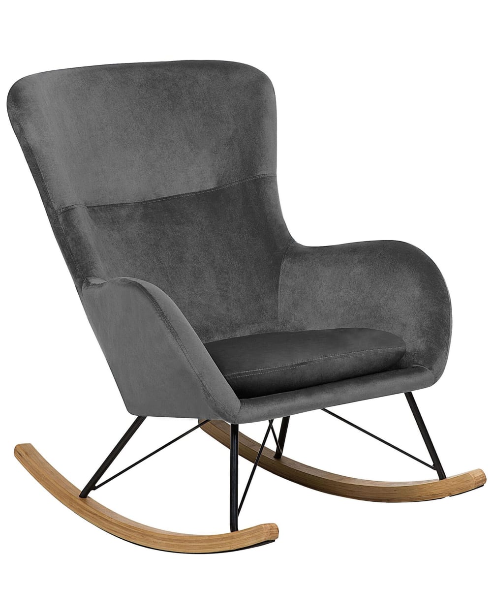 fauteuil à bascule velours