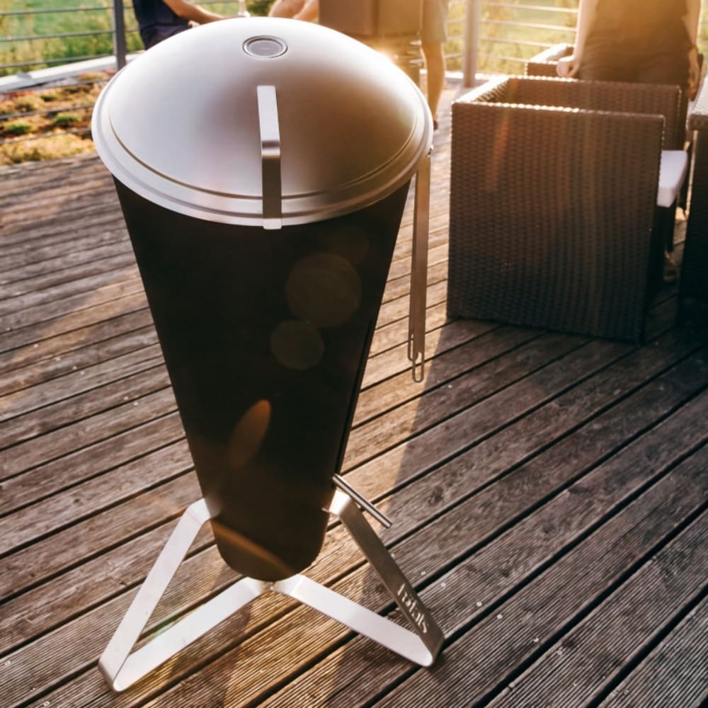 Barbecue design au charbon de bois