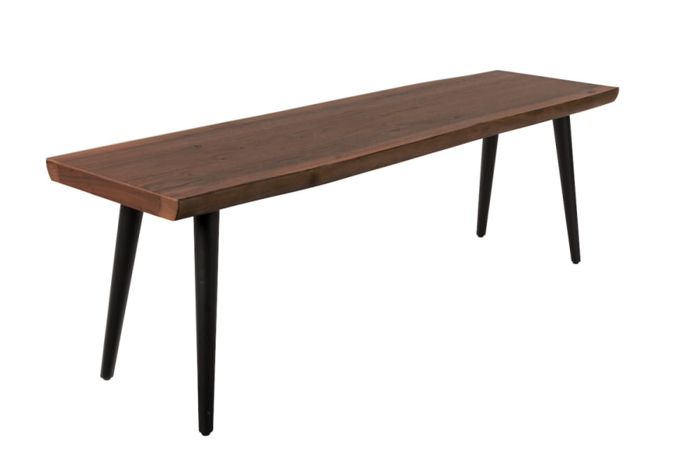 Banc en plaquage bois - noyer