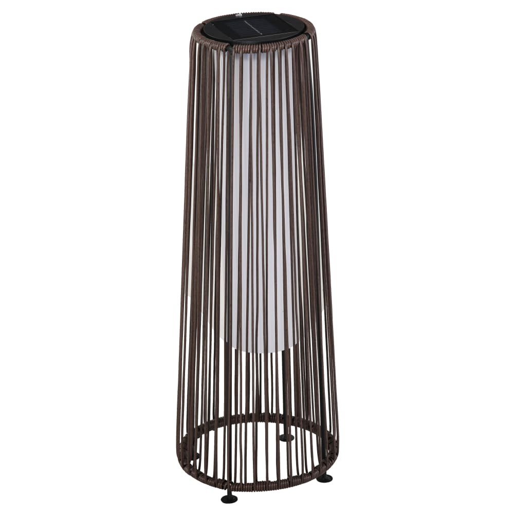 Lampadaire LED de jardin résine filaire chocolat