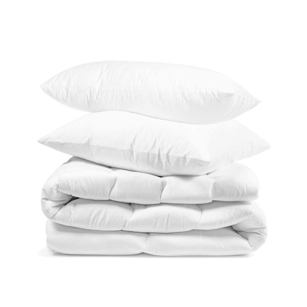 Pack tempéré couette + oreiller(s) - coton bio  240x260 cm