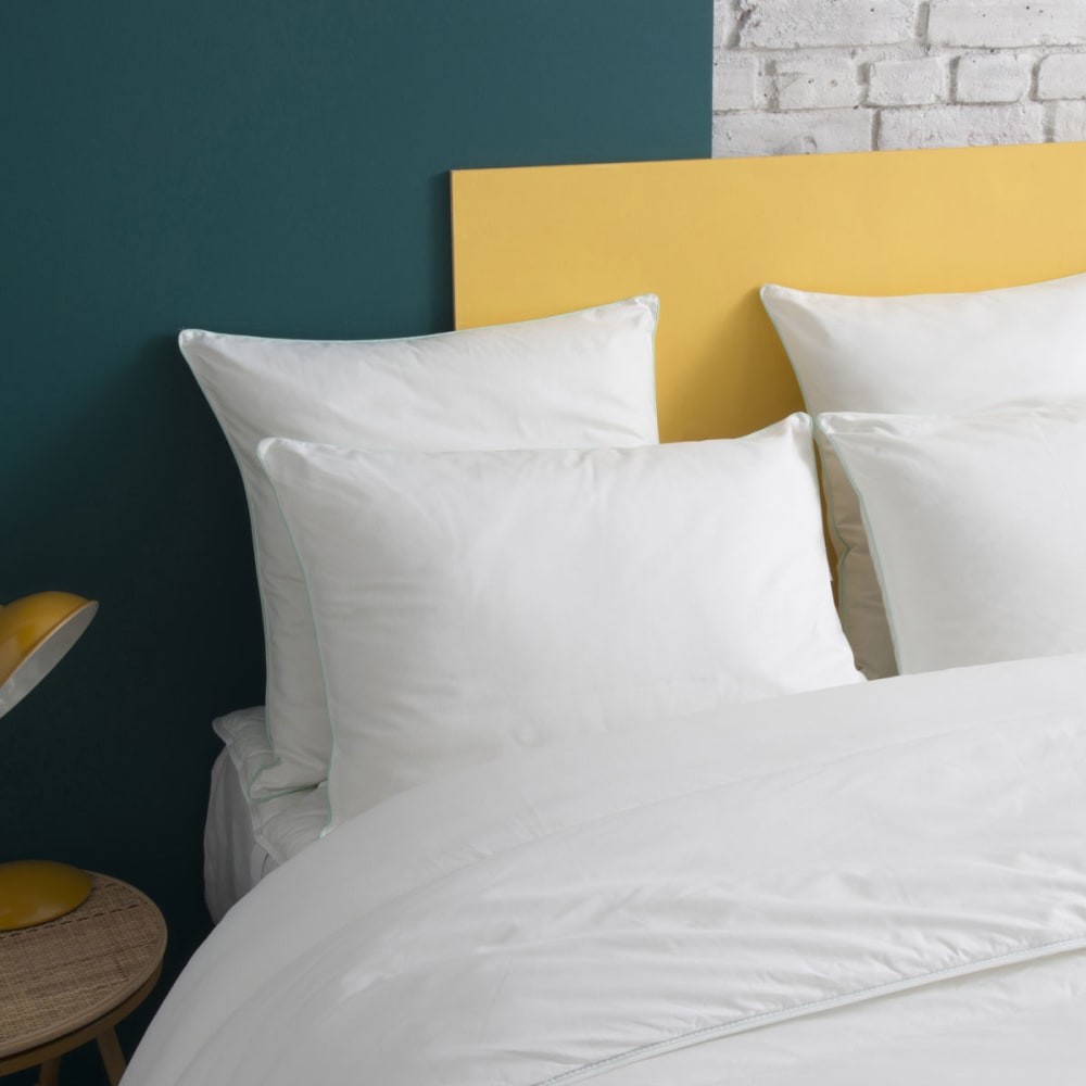 Oreiller moelleux gonflant durable - coton bio 60x60 cm - Maisons du Monde