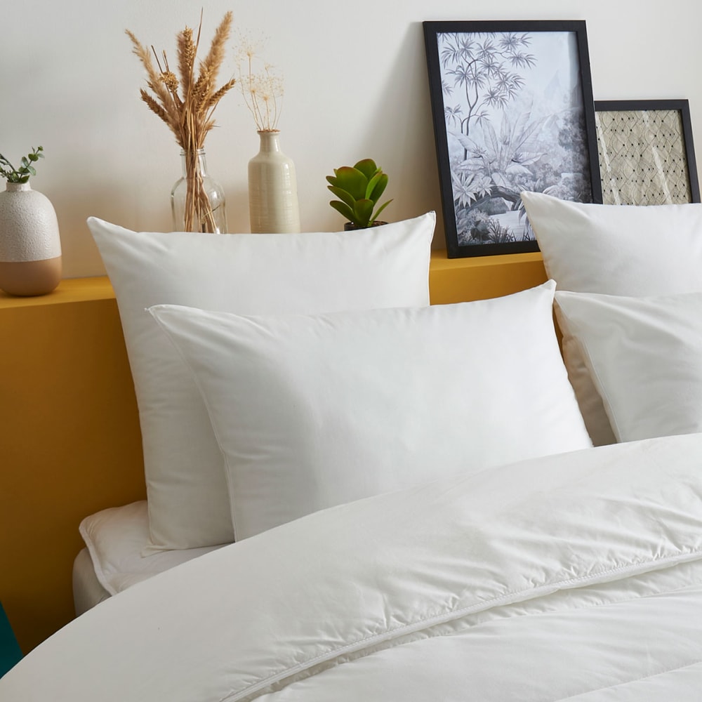 Lot de 2 oreillers medium extra-doux - coton bio 60x60 cm — vue 3