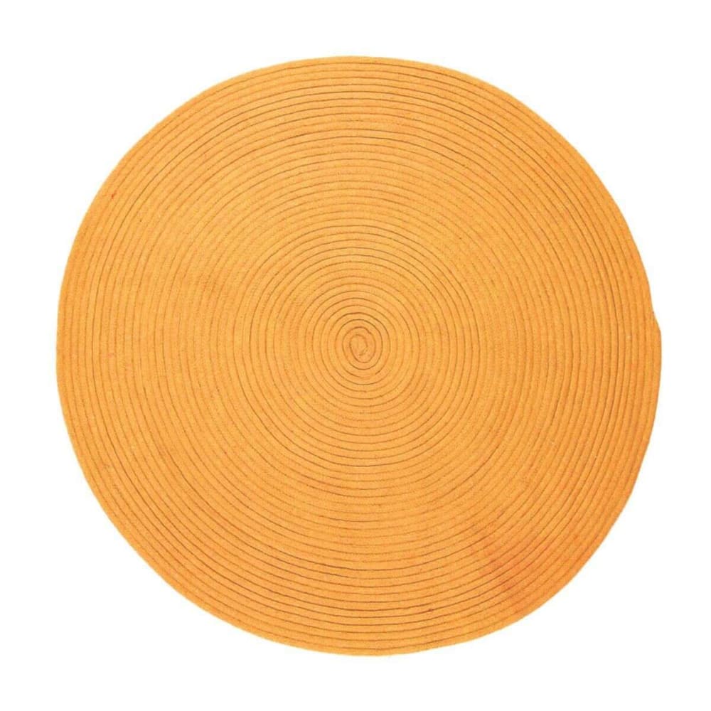 Baumwollteppich Kordel-Effekt reversibel Gelborange D120 -