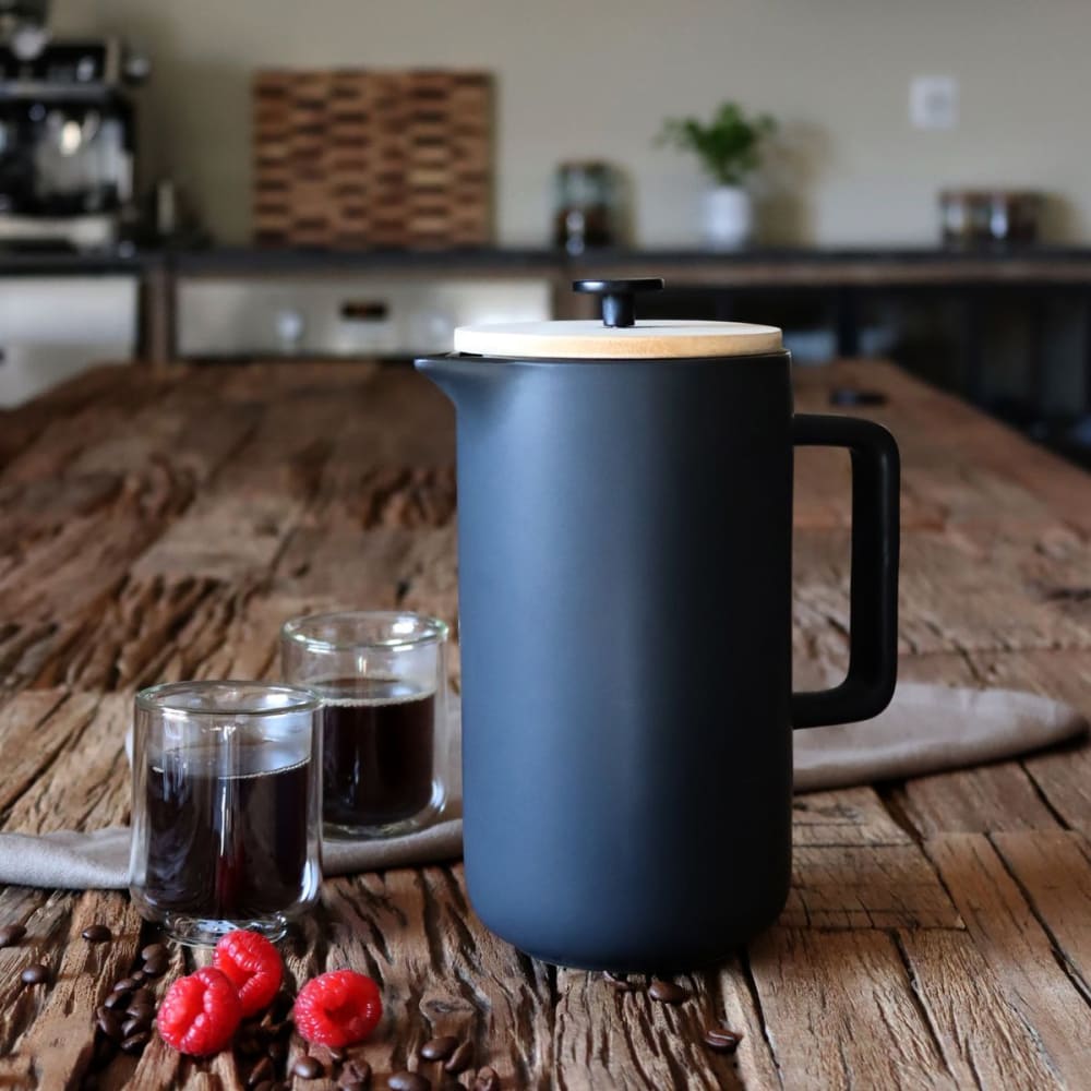 Cafetière à piston en porcelaine 1,3l - Maisons du Monde