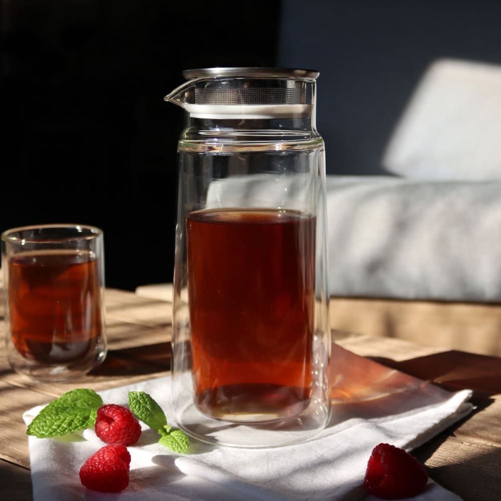 Carafe infuseur double paroi en verre 650ml - Maisons du Monde