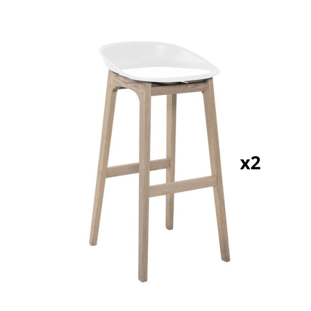 Lot de tabourets de bar en bois 65cm