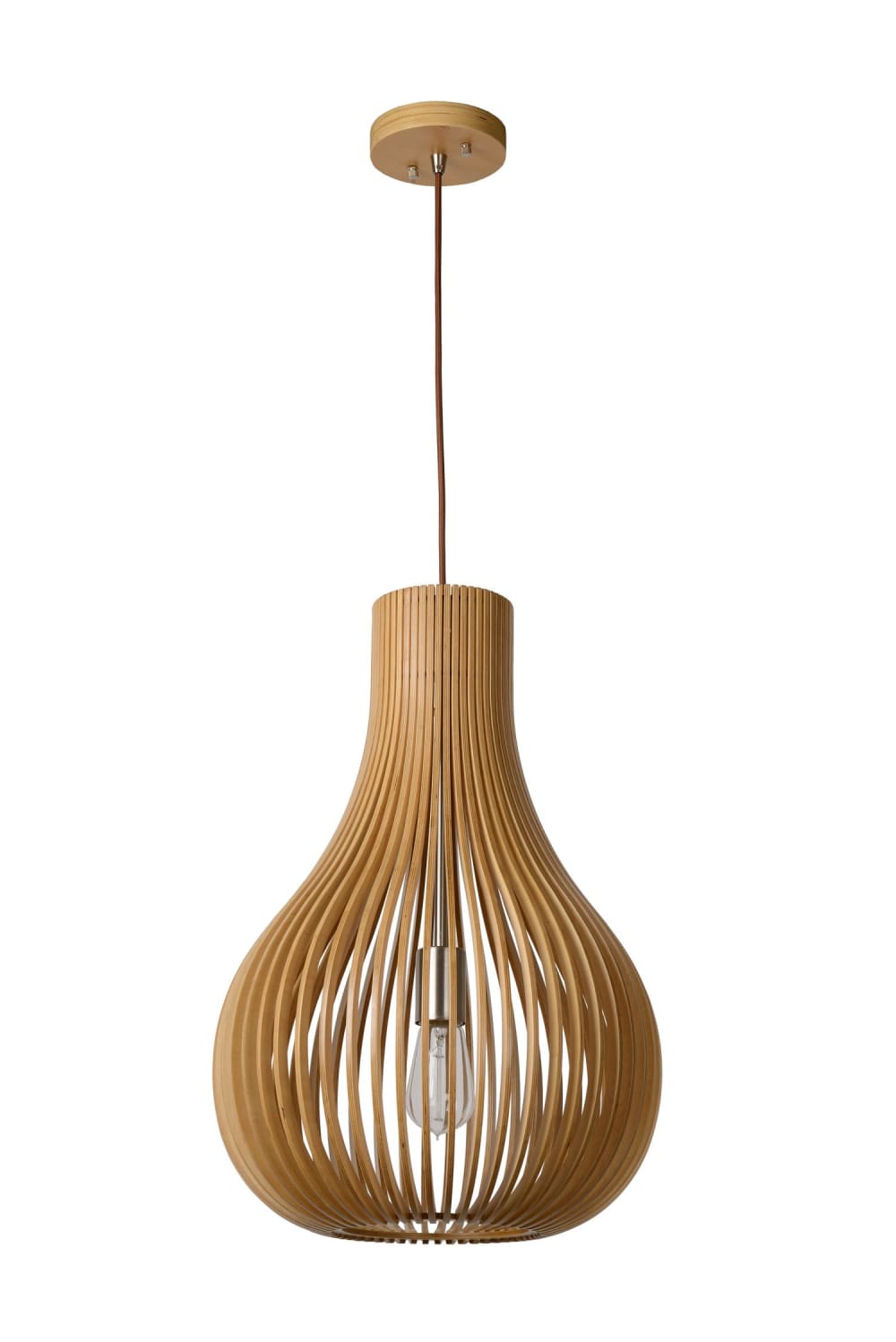 Suspension en bois beige H55cm - Maisons du Monde