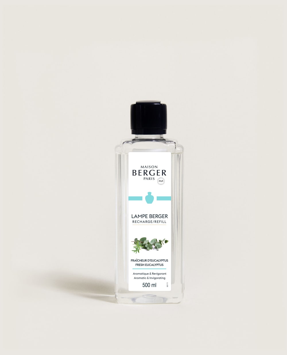 Maison Berger Recharge lampe Berger Fraîcheur d'Eucalyptus 500ml Transparent Verre