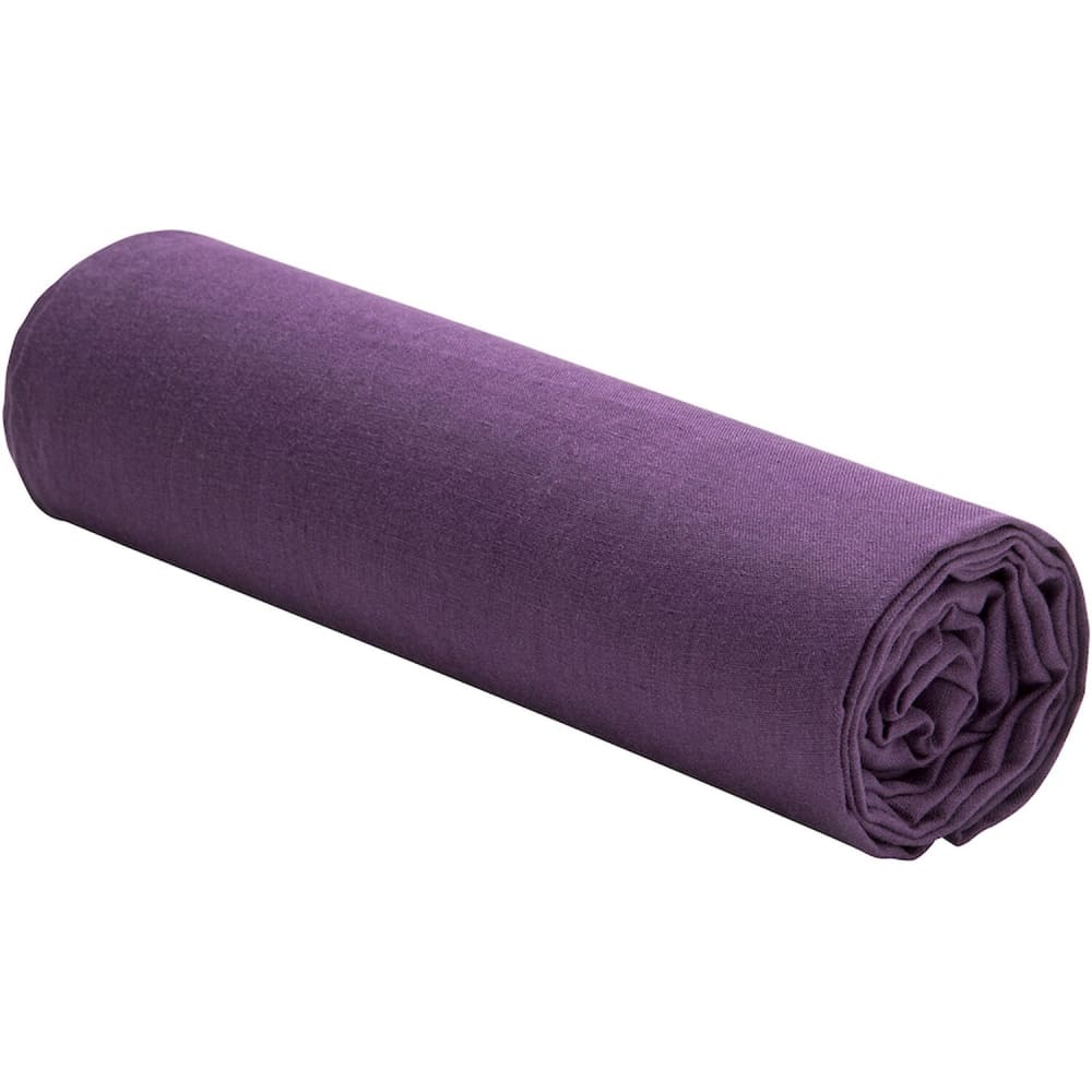 Drap housse lin prune 200x200 cm — vue 3