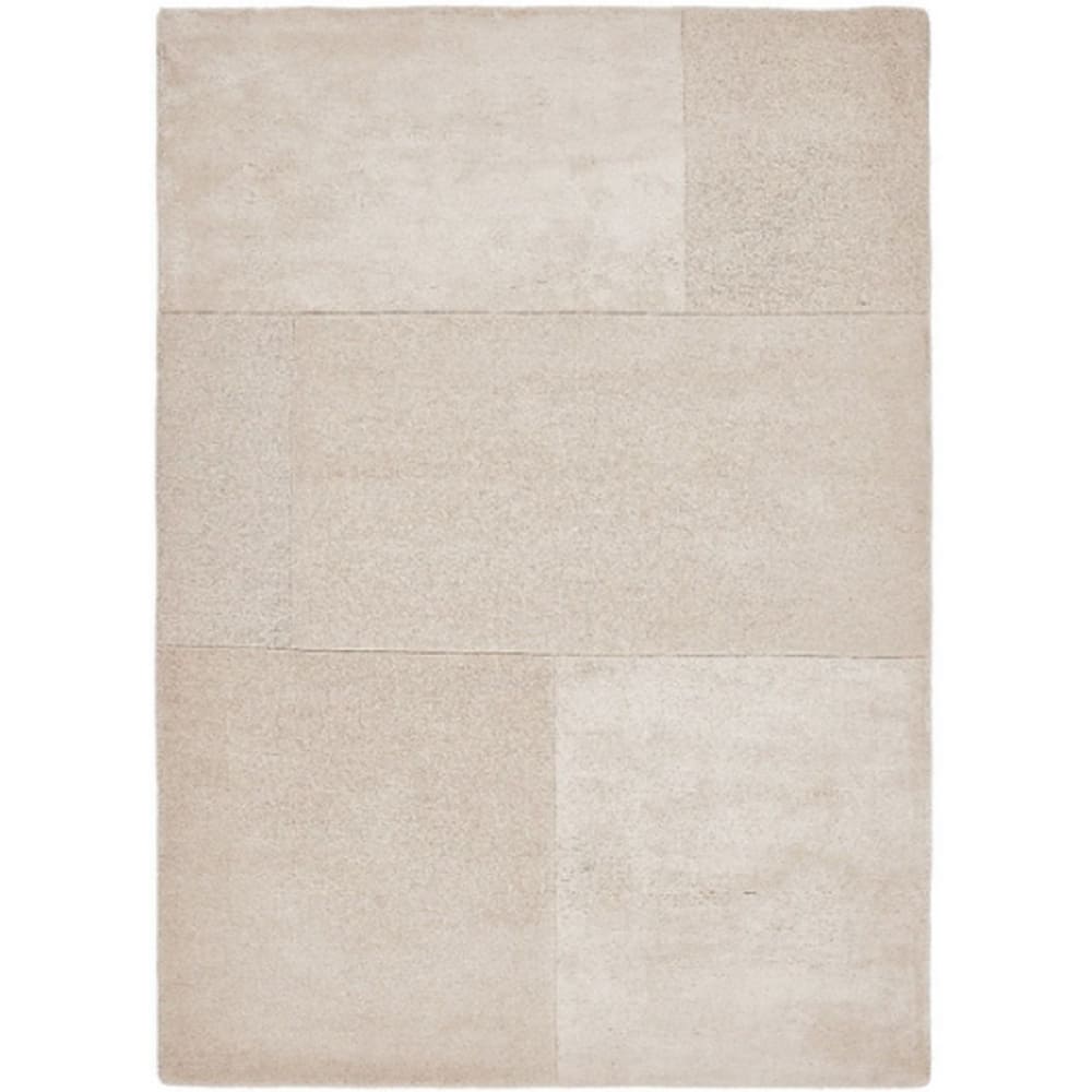 Tapis tufté main en laine blanc cassé 200x290 cm