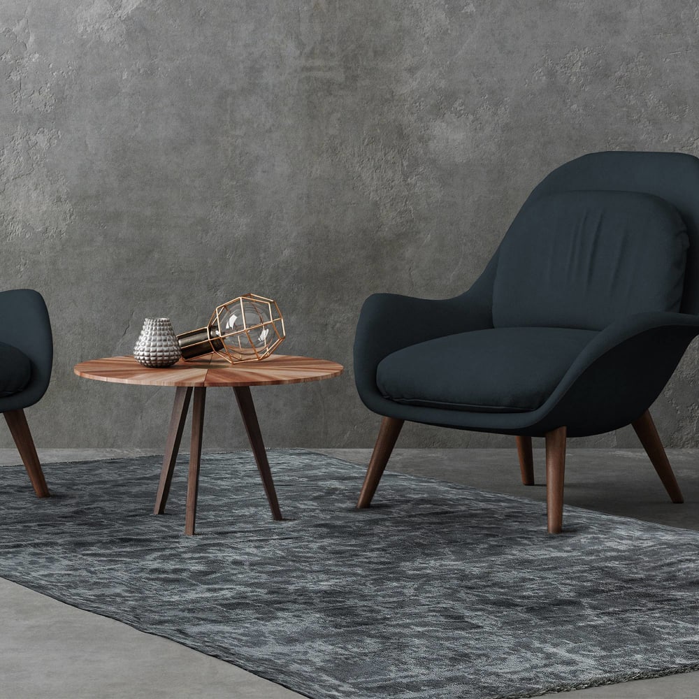 Novatrend Moderner Flachgewebeteppich 160x230 cm style classic chic Grau Pes - Polyester