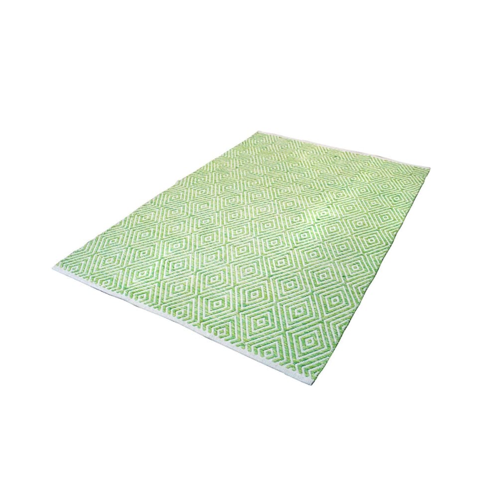 Tapis design en coton vert pistache 120x170 cm — vue 4