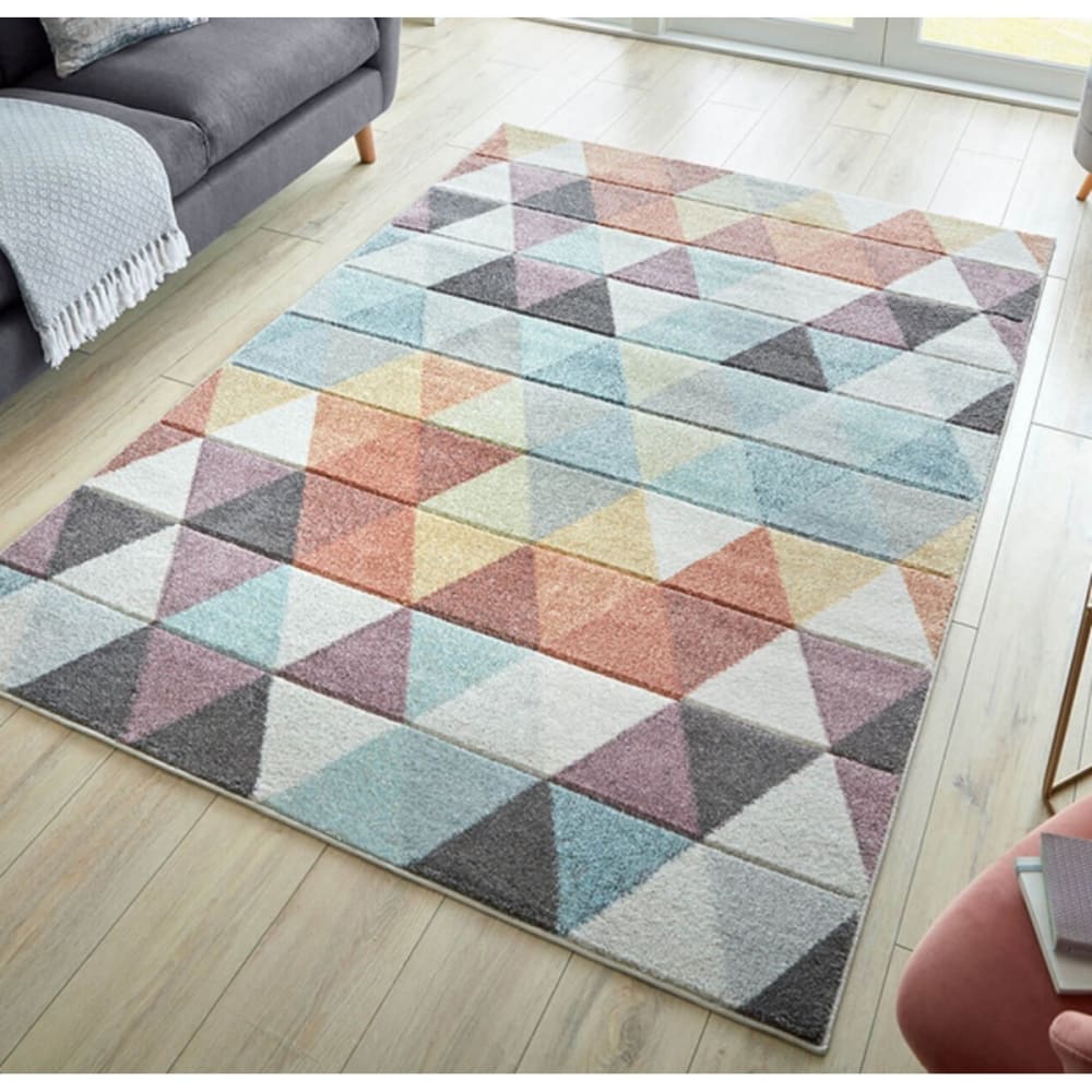 Tapis de salon moderne multicolore 120x170 cm — vue 3
