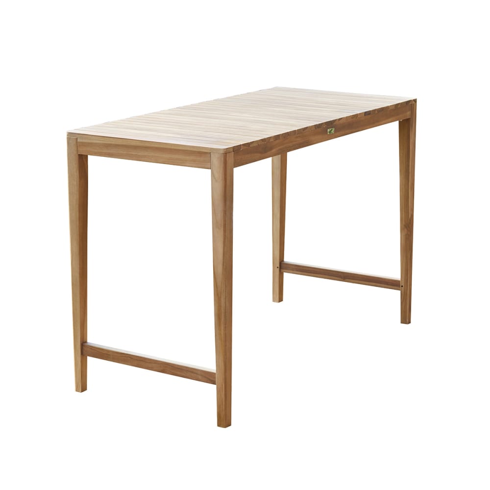 Table de jardin en teck massif haute