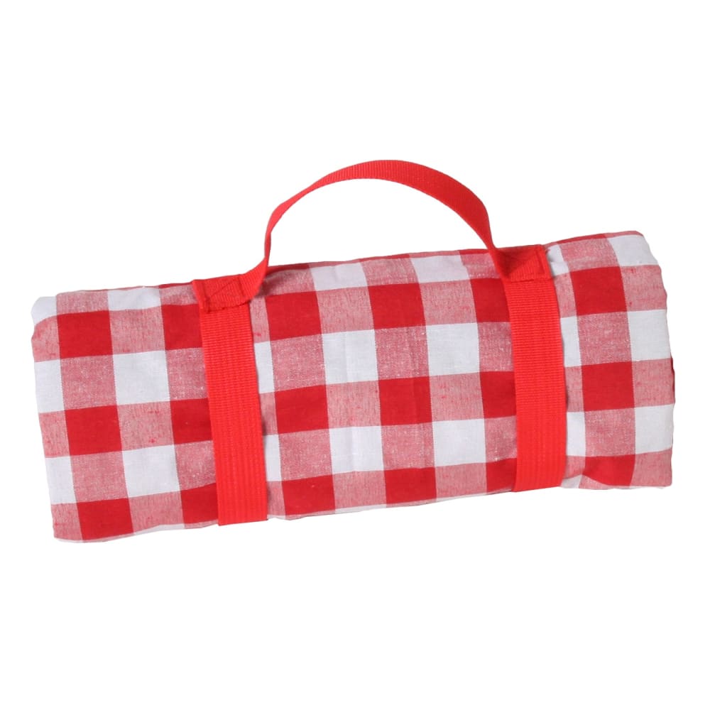 Nappe pique-nique à revers imperméable rouge 140 x 140 cm