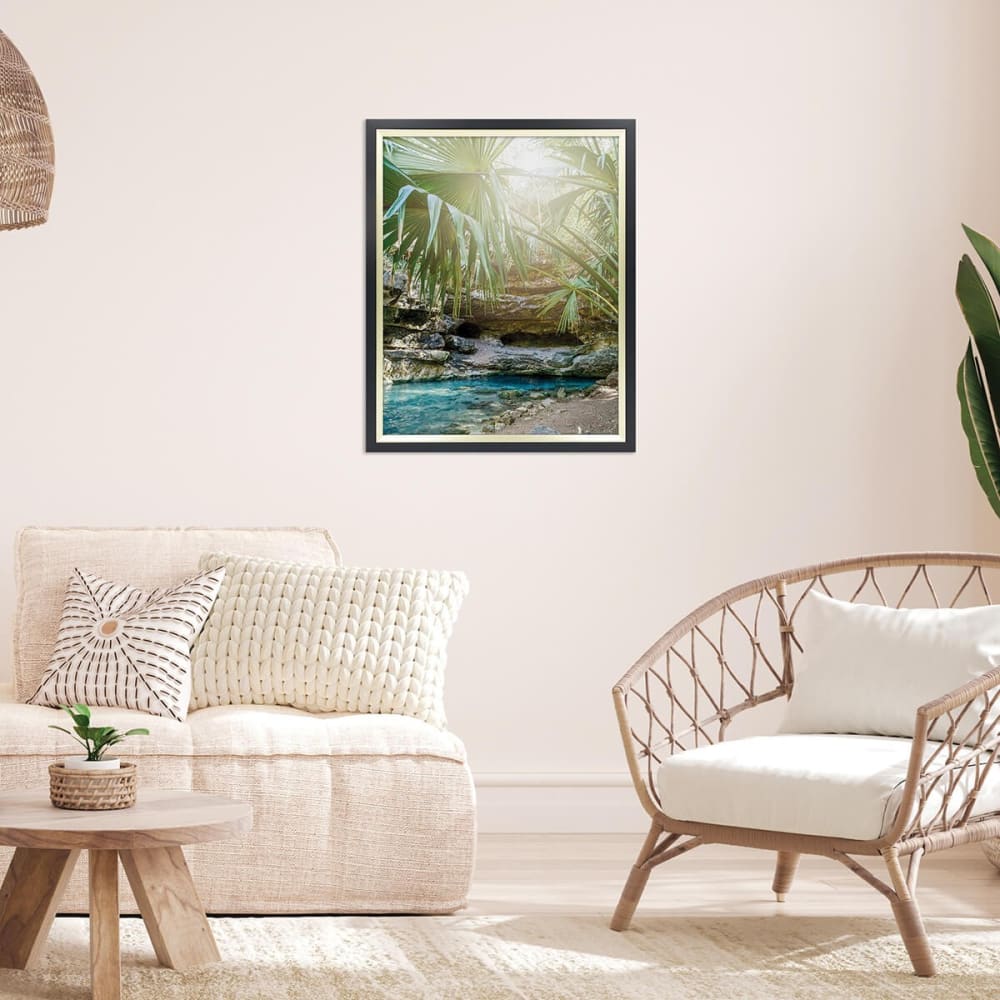 Cadre photo noir doré 40x50 cm résine recyclée — vue 3