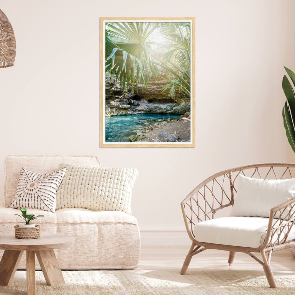 Cadre photo bois blanc 50x70 cm résine recyclée — vue 3