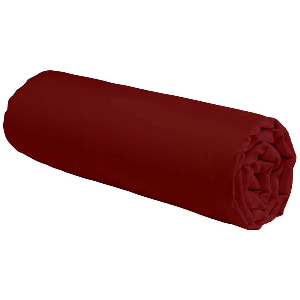 Drap housse coton uni bonnet 25cm terracotta 140x200cm - Maisons du Monde