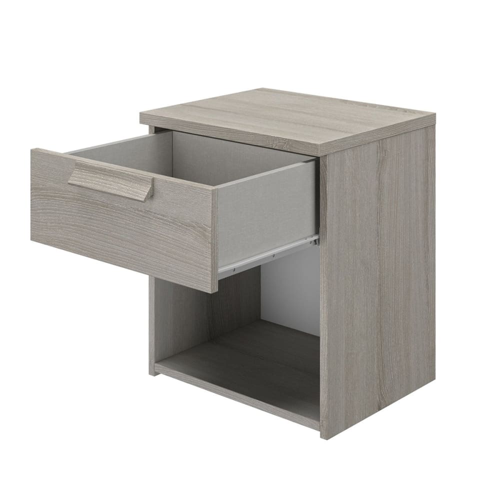 Chevet 1 tiroir H50cm - Gris clair