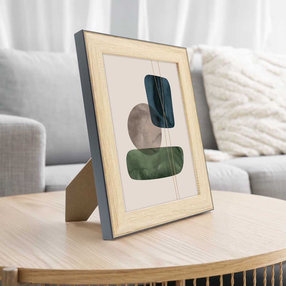Cadre photo bois noir 18x24 cm résine recyclée - Maisons du Monde