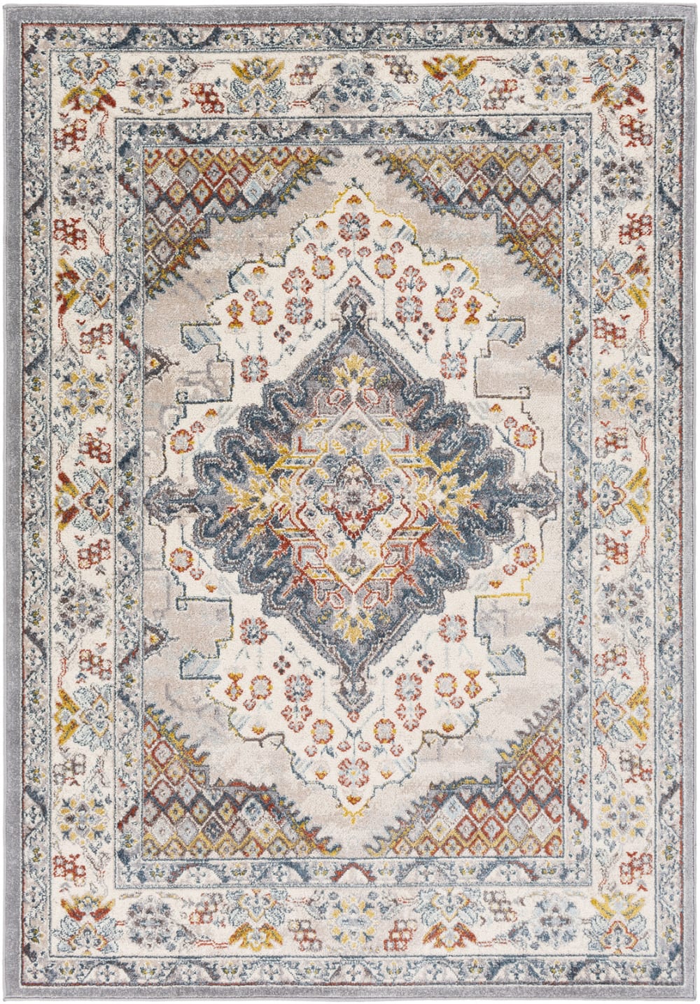 Vintage Orientalischer Teppich Mehrfarbig/Grau 200x275 - Maisons