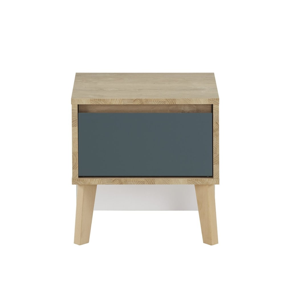 Chevet 1 tiroir H41cm - Bleu