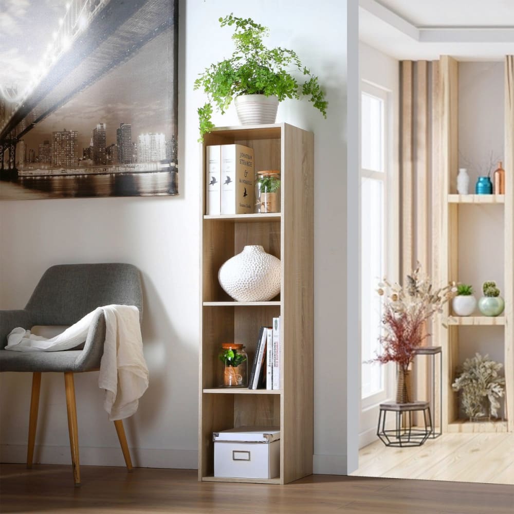 Mueble con 4 compartimentos - l31 x h122 cm - - Maisons du Monde