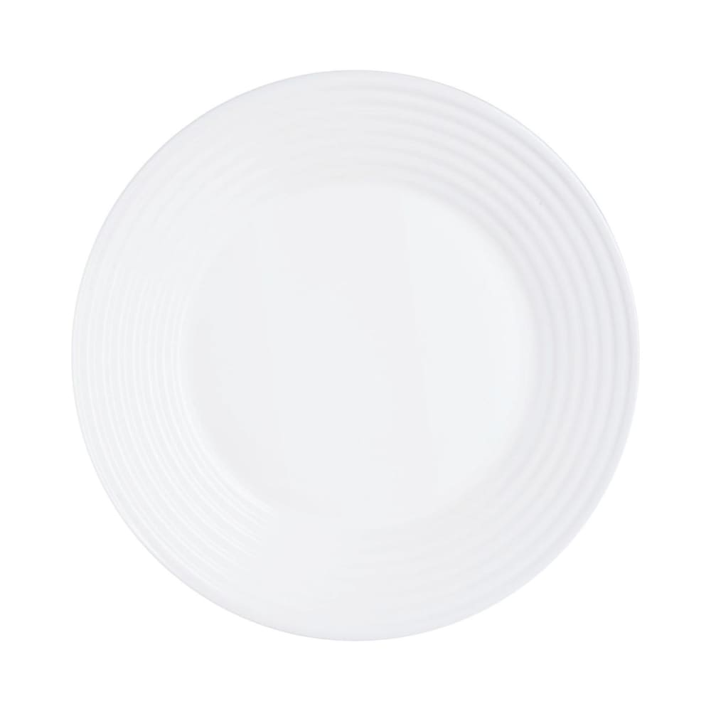 Assiette plate en verre opale extra résistant D25cm
