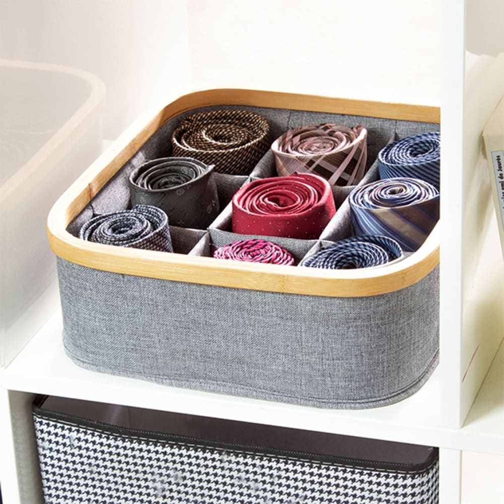 Panier cadre bambou 9 compartiments - Maisons du Monde