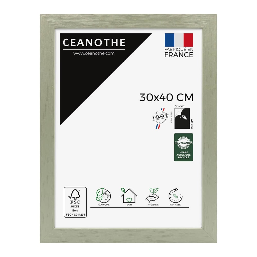 Cadre photo tilleul 30x40 cm bois reconstitué fsc