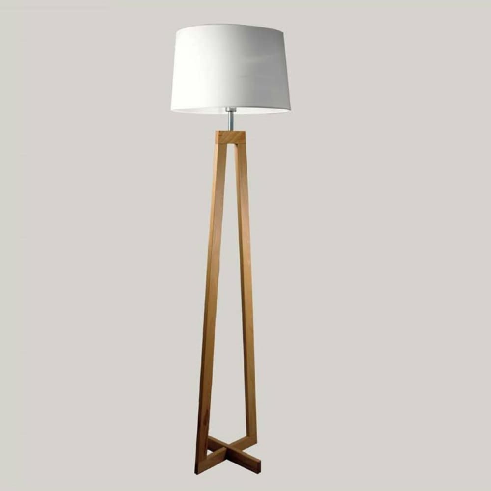 Lampadaire bois H169cm - Maisons du Monde
