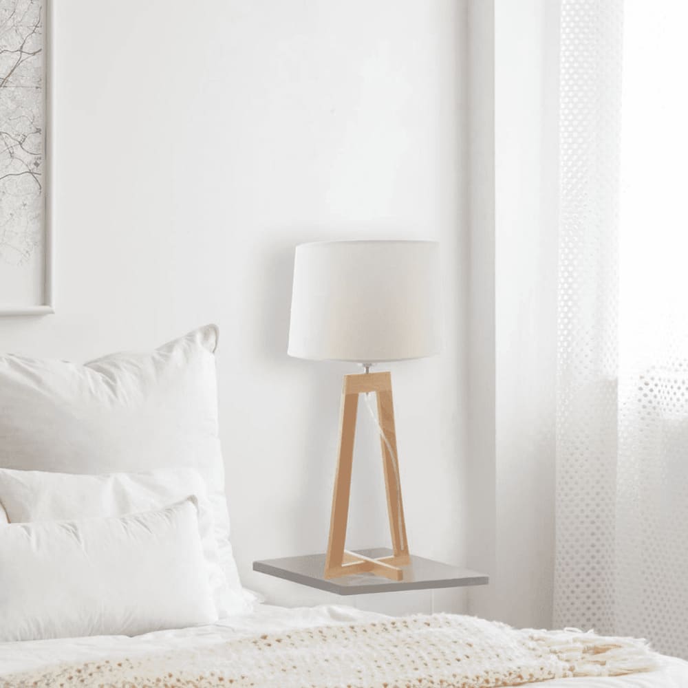 Lampe à poser bois H68,5cm — vue 3