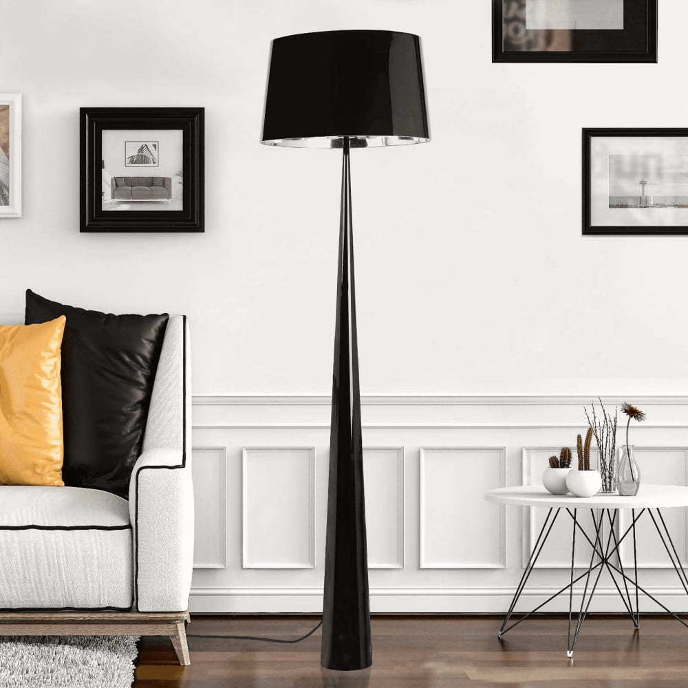 Lampadaire noir H177,5cm — vue 3