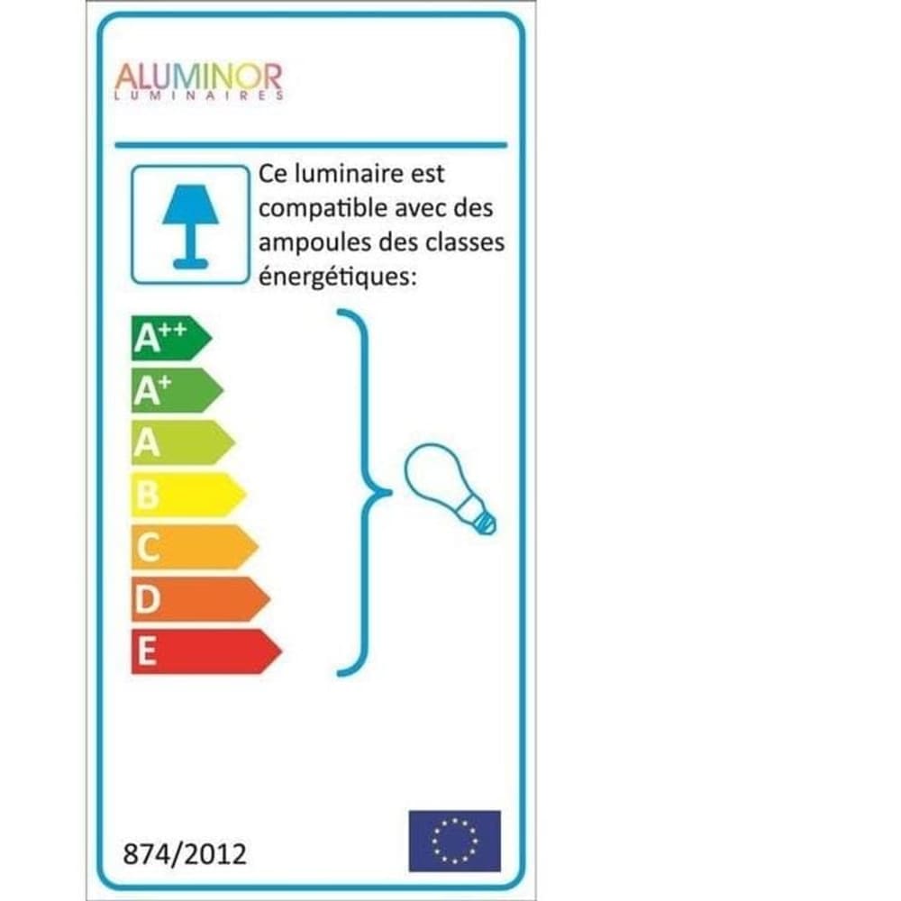 Lampadaire noir H162cm — vue 4