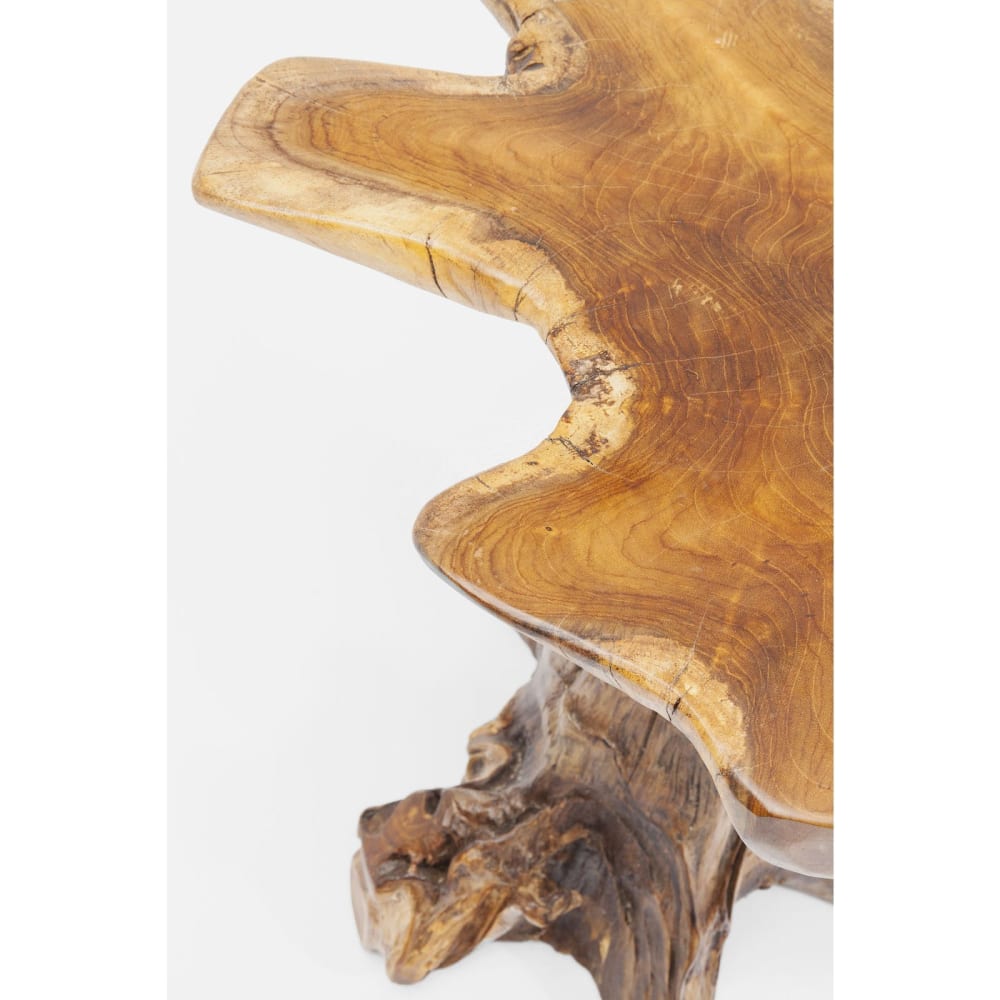 Table d'appoint souche d'arbre en teck massif - Maisons du Monde
