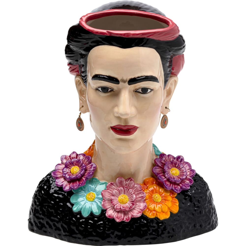 Kare Design Vase muse mexicaine en dolomite h33 Multicolore Pierre