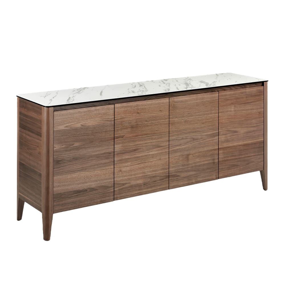 Buffet en noyer avec - marbre