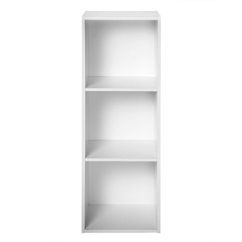 Etagère de rangement contemporaine 3 cases - blanc Etagère de rangement contemporaine 3 cases - blanc