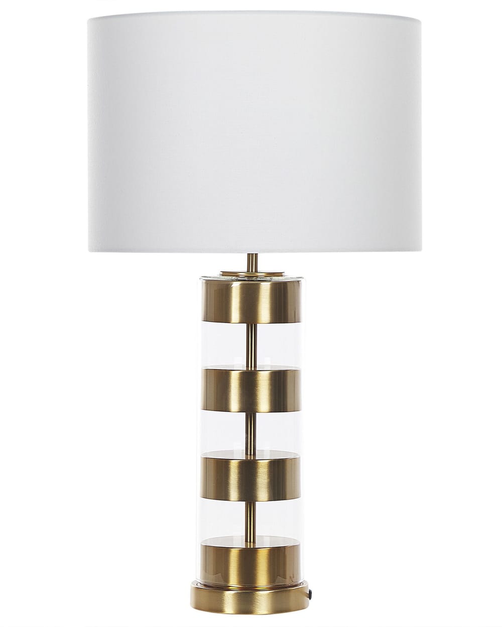 Tischleuchte Aus Metall 65Cm, Gold