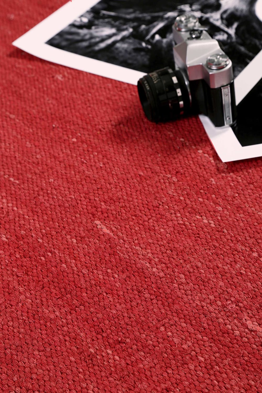 Tappeto piatto kilim tessuto a mano rosso 200x290 - Esprit