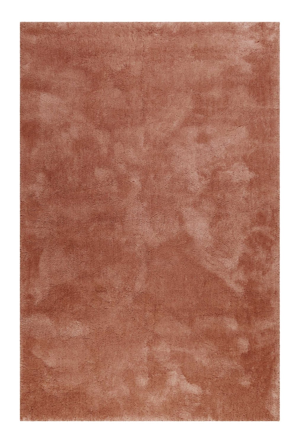 tapis poils longs tufté - saumon